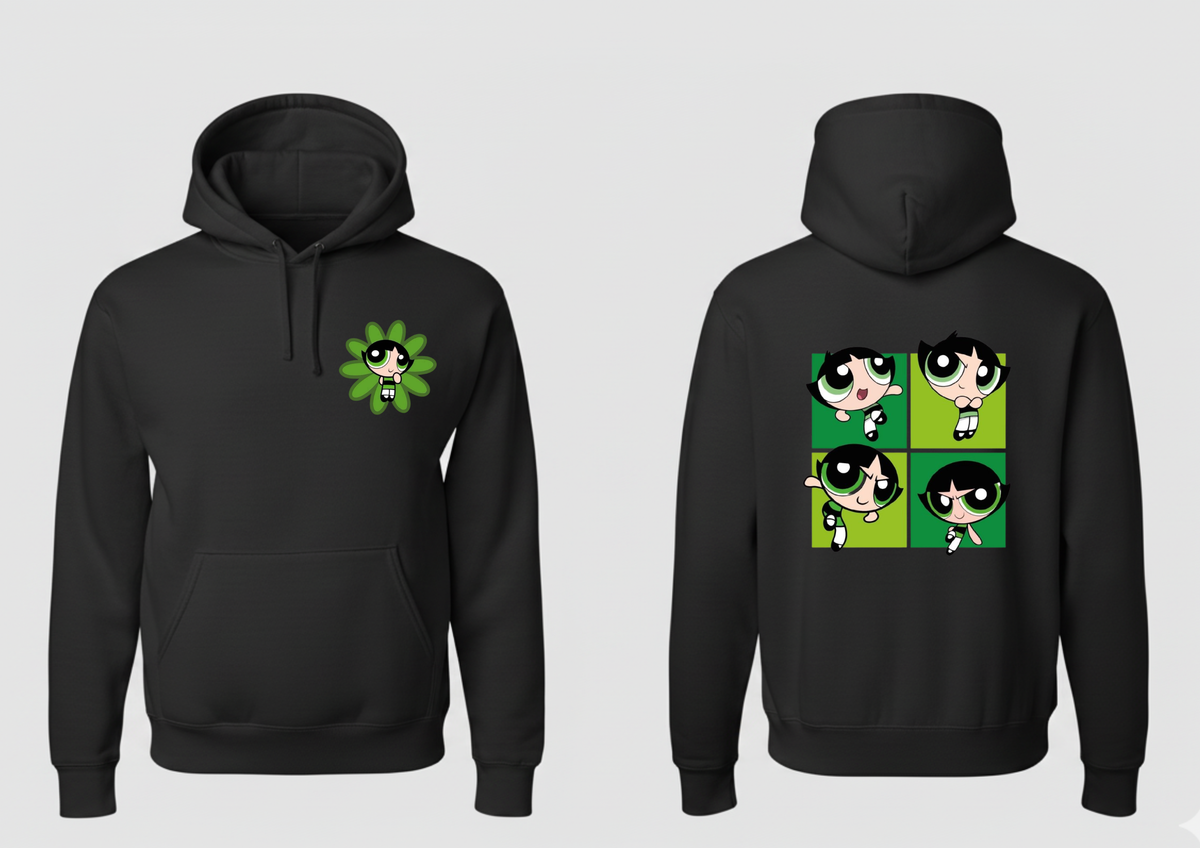 powerpuff gilds Hoodie - Kids Sizes - Close Up | Pinky Promise