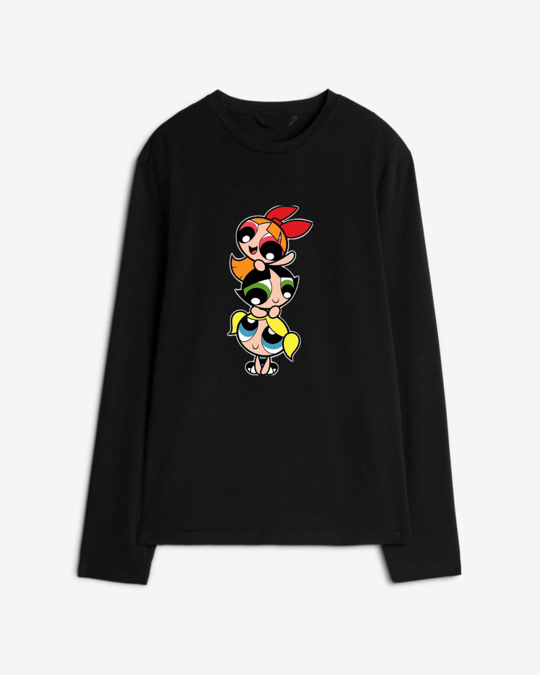 Powerpuff girls Long Sleeve Cotton T-shirt | Pinky Promise