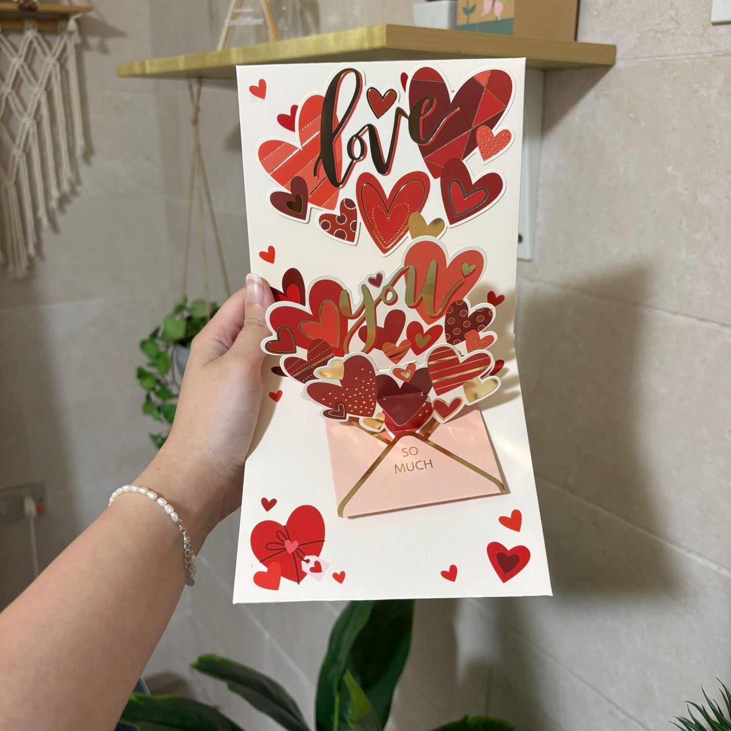 Buy Red Hearts Love Pop Cards at Pinky Promise