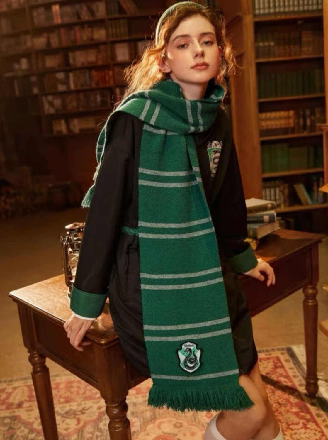 Slytherin Harry potter scarf - Photo 4 | Pinky Promise