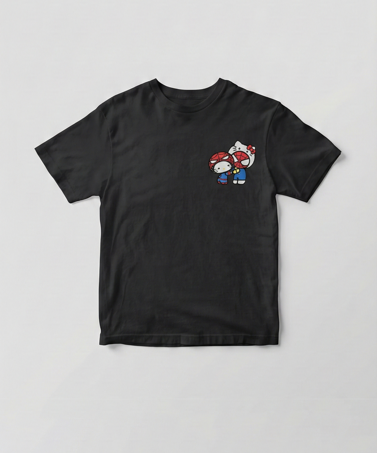 spider man and hello kitty T-shirt | Pinky Promise