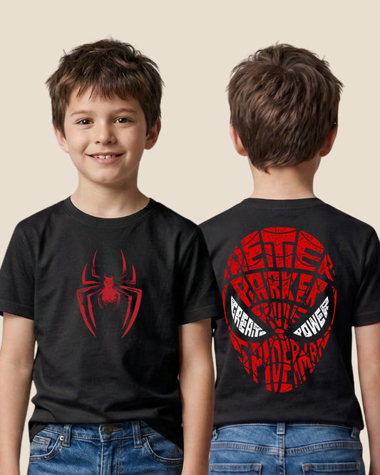 Buy Spiderman t-shirt Kids Sizes - front and back at Pinky Promise