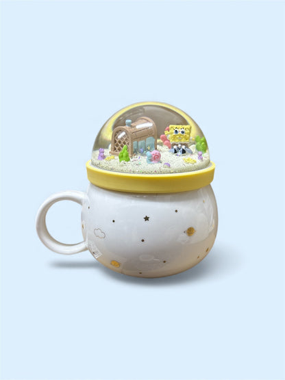 SpongeBob square + snow glob lid mug - Close Up | Pinky Promise