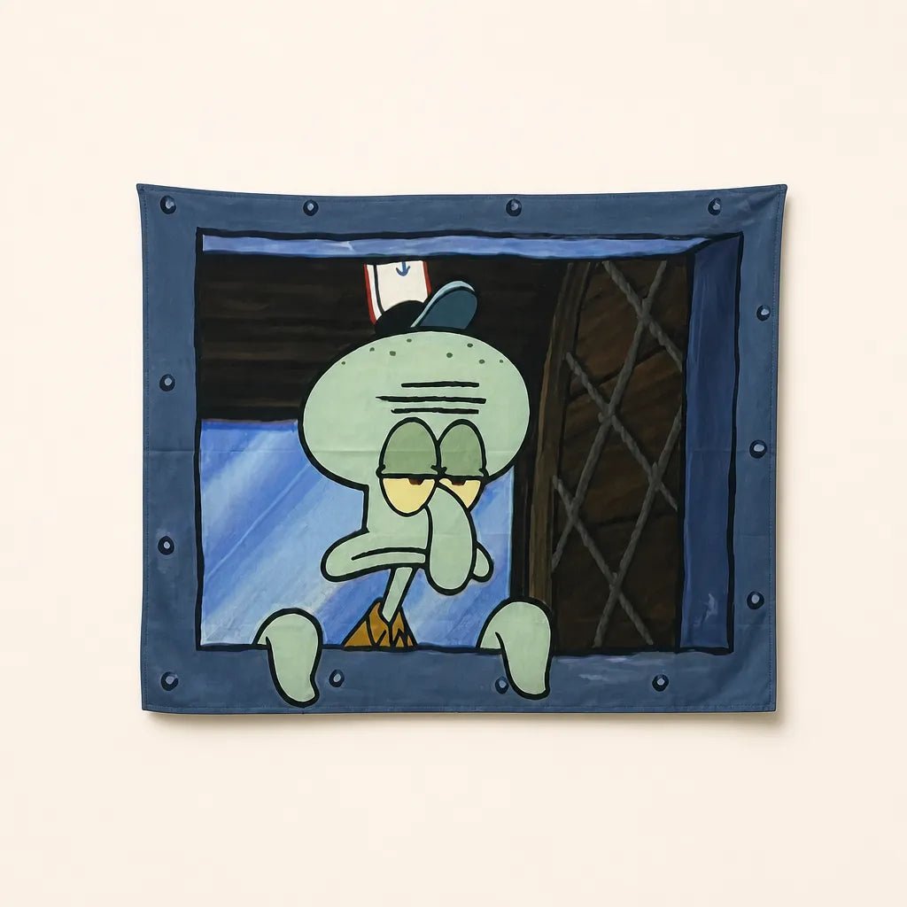 Spongebob squidward room tapestry - Pinky Promise