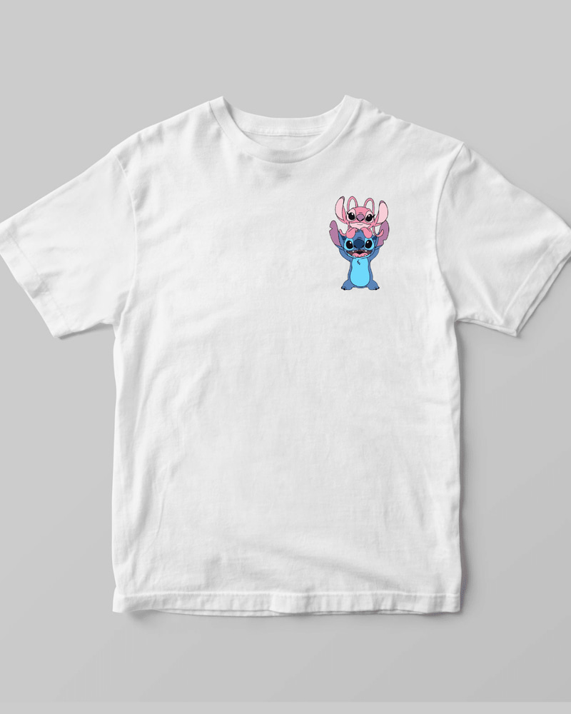 Stitch and Angel T-shirt | Pinky Promise