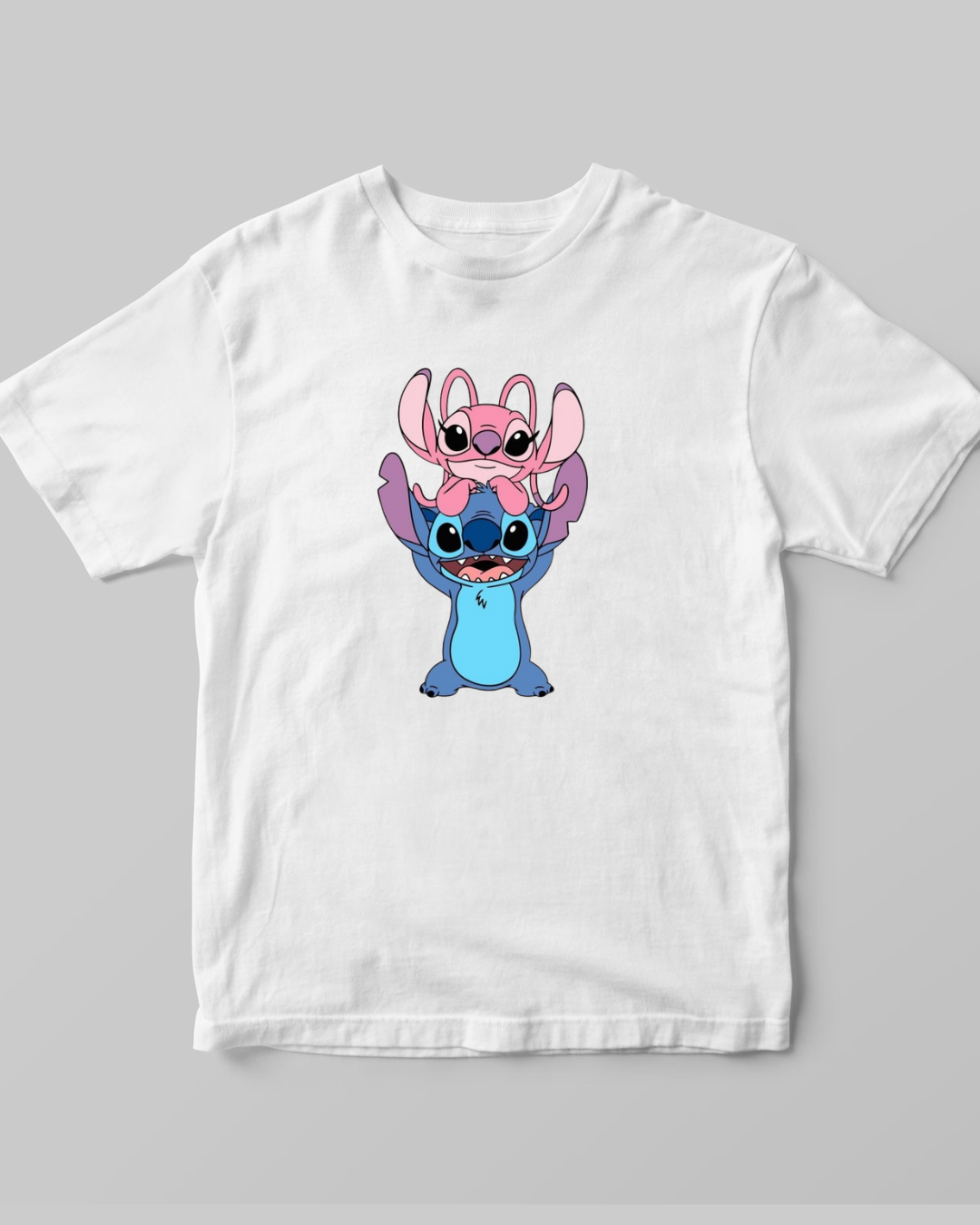 Stitch and Angel T-shirt | Pinky Promise