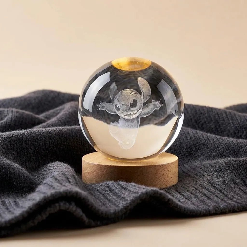 Stitch glowing up crystal ball - Pinky Promise