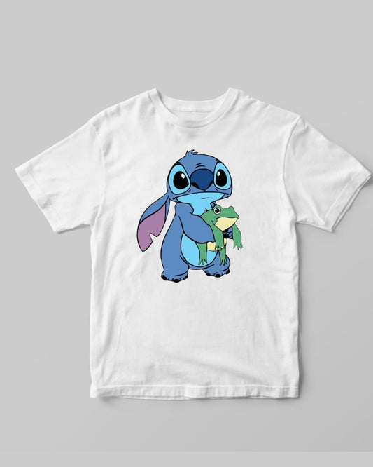 Buy Stitch Holding Frog T-shirt at Pinky Promise