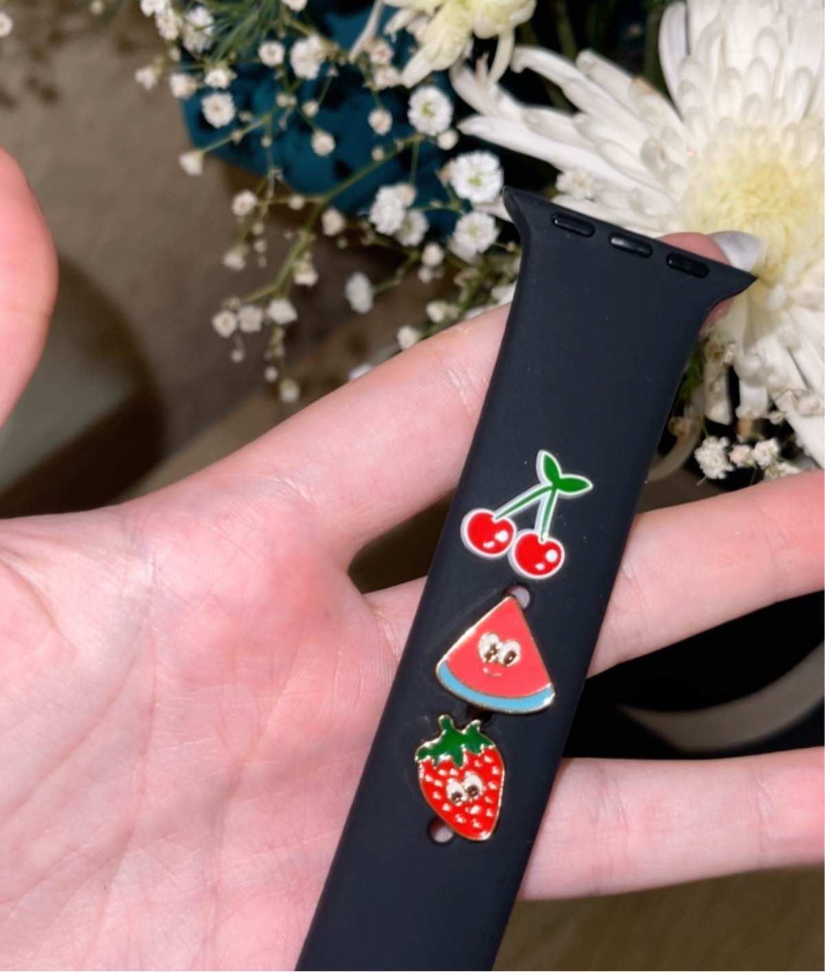 Strawberry watch band charm | Pinky Promise