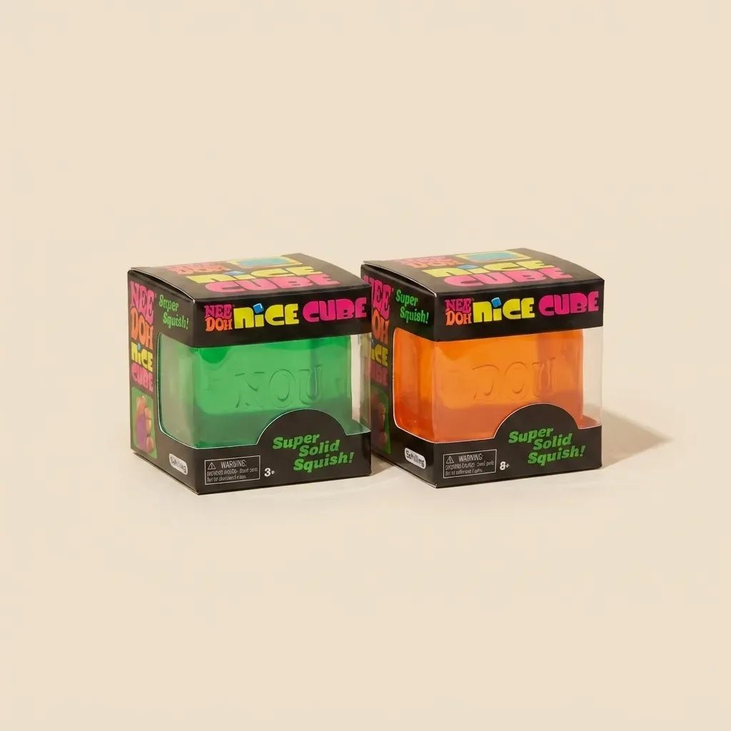 Translucent Squishy Ice Cube Fidget Toy | Stress & Anxiety Relief Sensory Cube - Pinky Promise