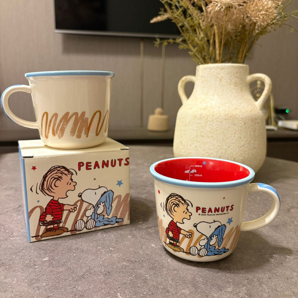 Vintage-Style Peanuts Ceramic Camp Mug - Pinky Promise