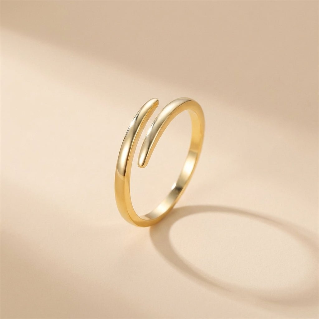 Buy Wraparound Spiral Ring – 925 Sterling Silver, Gold Plated at Pinky Promise
